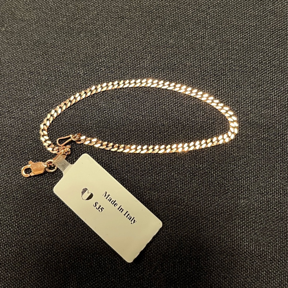 6” Rose Gold Cuban bracelet